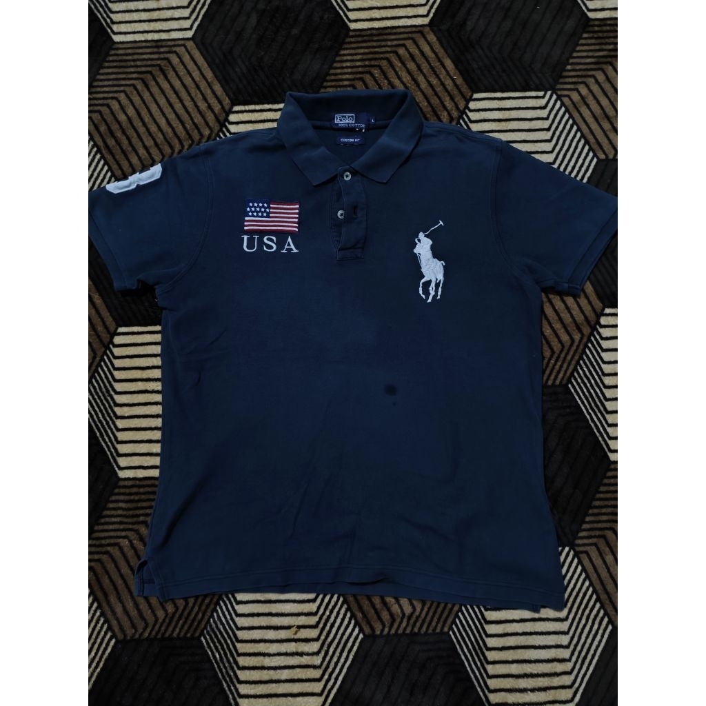 Polo country US Navy Ralph Lauren sz M