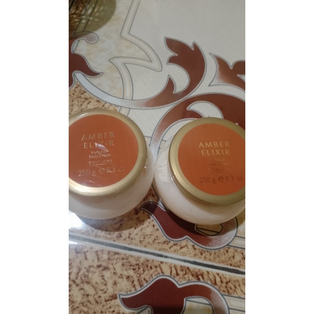body cream amber elixir 250 ml kemasan lama oriflame