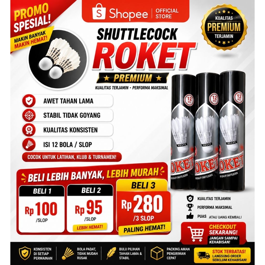 SHUTTLECOCK ROKET PREMIUM