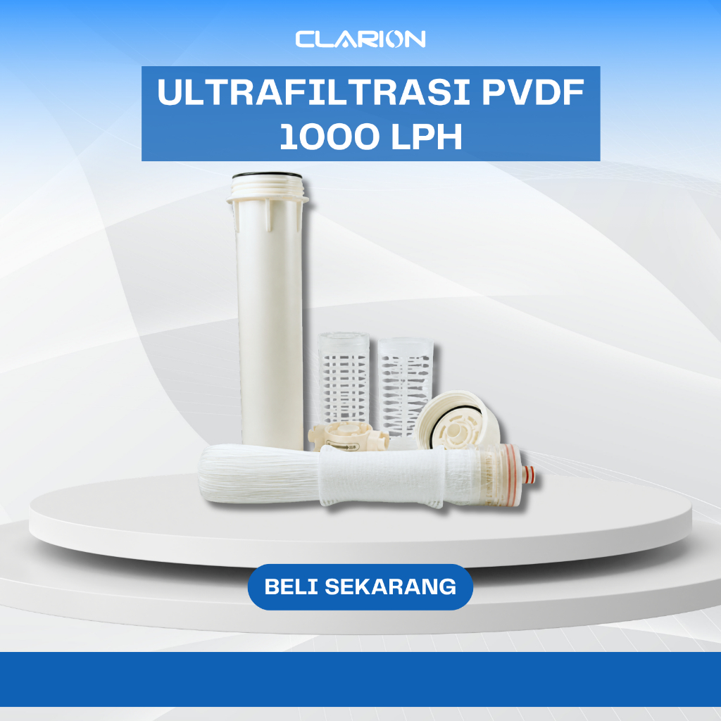 CLARION PVDF Prefilter 1000L Standing- Filter air Keruh,Filter air PDAM-Filter Air Rumah