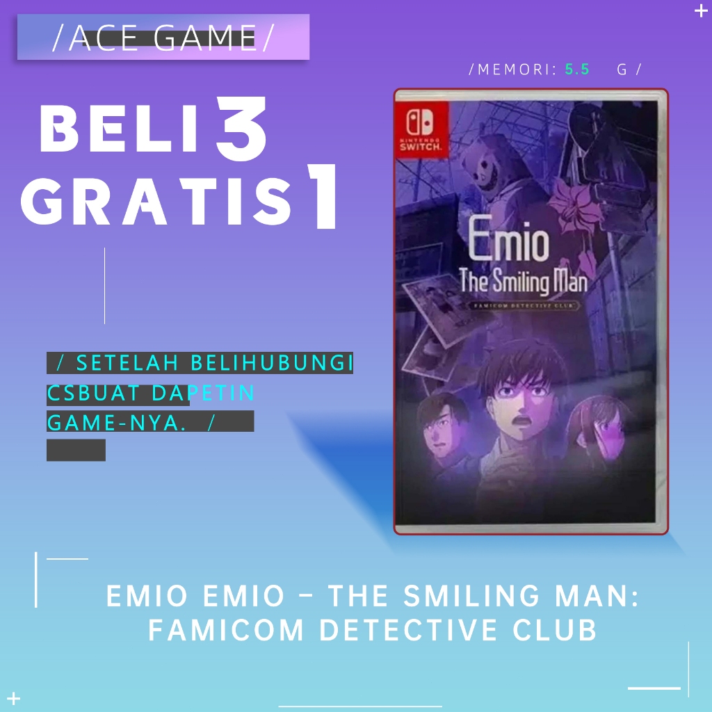 Switch Game Emio Emio – The Smiling Man: Famicom Detective Club Nintendo Switch Digital Game BELI 3 