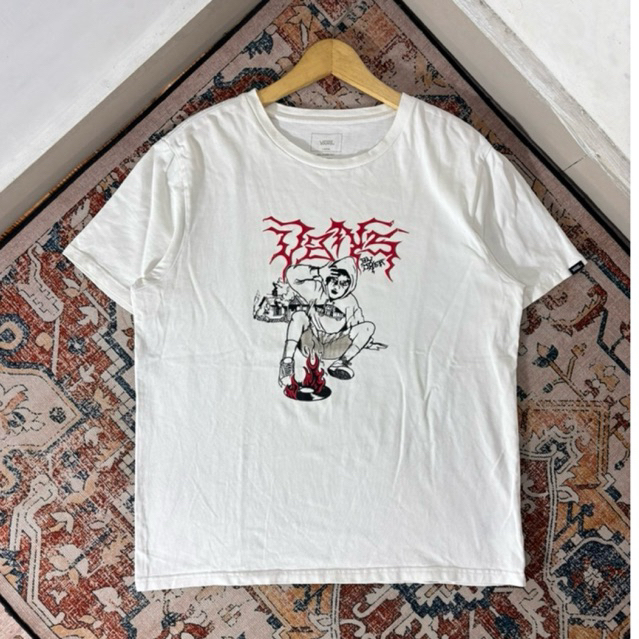 KAOS VANS OFF THE WALL PUTIH