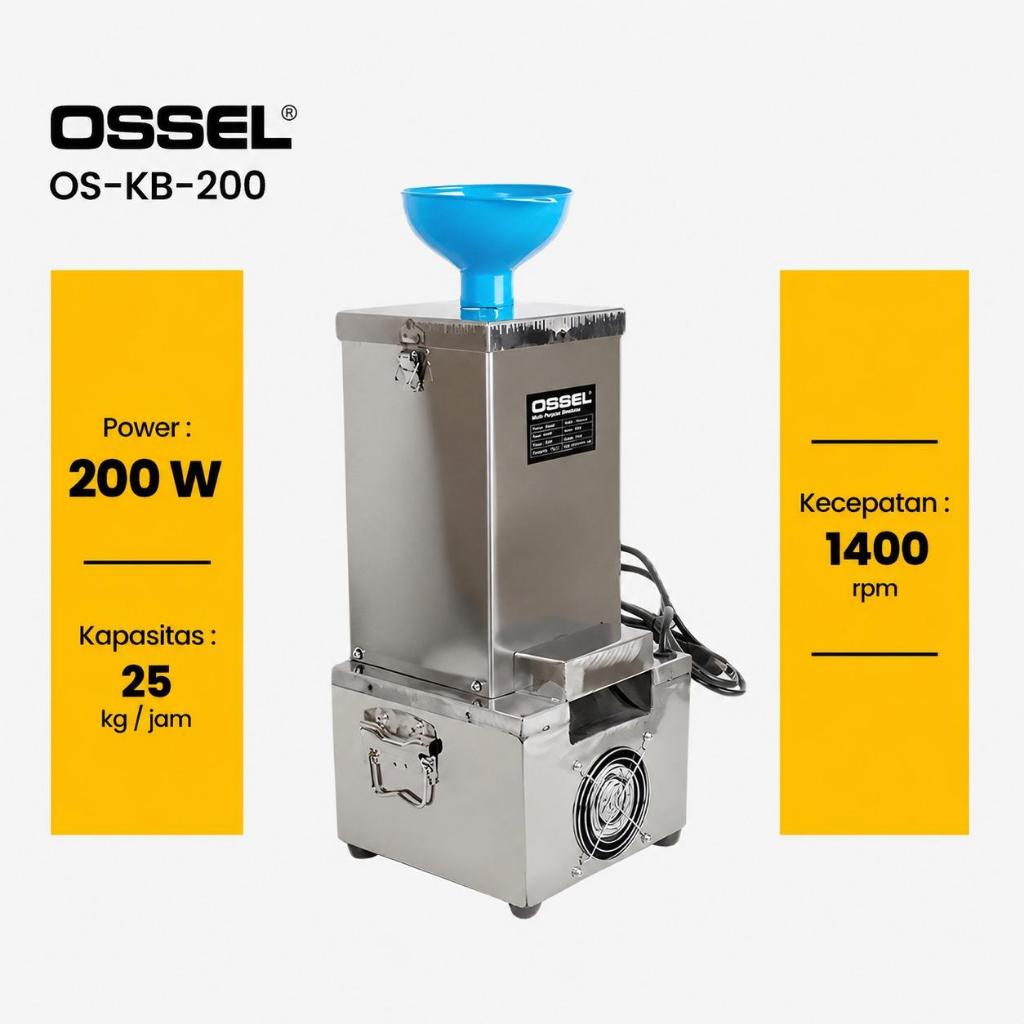 OSSEL Mesin kupas bawang putih 25 Kg Listrik mesin pengupas bawang Garlic 0S-KB200 OSSEL