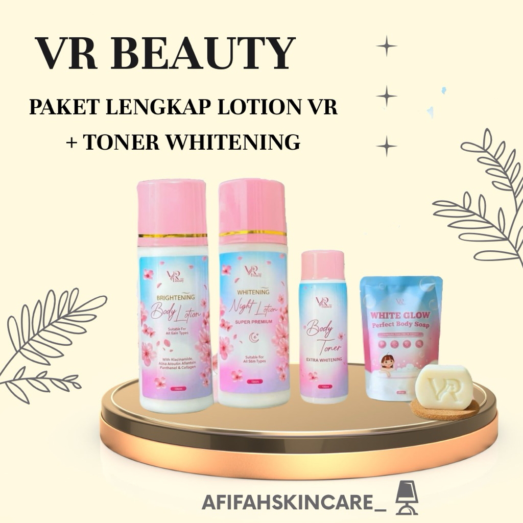SEPAKET LOTION VR Whitening Bodycare Untuk Mencerahkan Kulit Badan