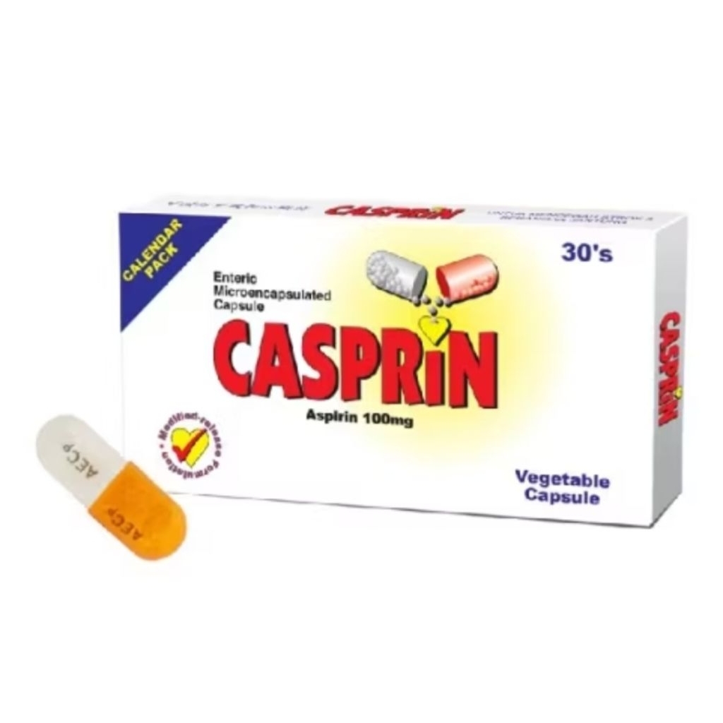 CASPRIN Vegetable Capsule original Malaysia (60 biji)