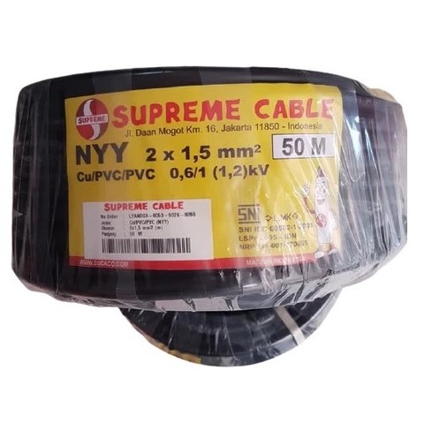 SUPREME KABEL NYY 2 X 1,5 x 50 METER SUPREME