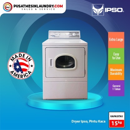 Dryer Ipso 15 Kg Tipe Gas / Mesin Pengering Ipso Alliance Laundry System / Mesin Pengering Laundry I