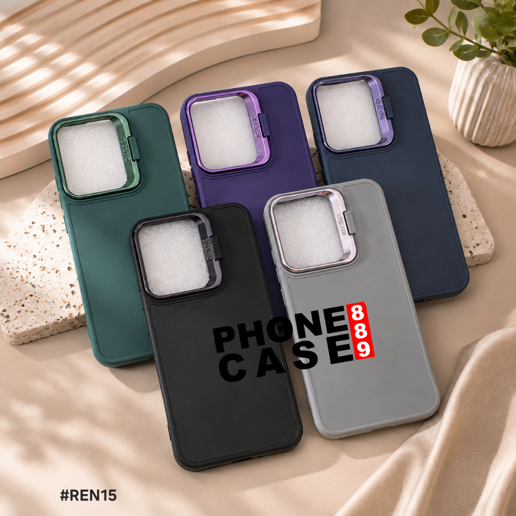 OPPO RENO 15 5G OPPO RENO 15F CASE MACARON STAND CAMERA CASE BRACKET KICKSTAND CAMERA OPPO RENO 15 5