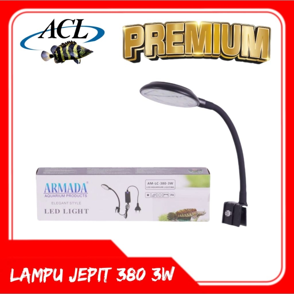 LAMPU AQUARIUM KECIL ARMADA AM-LC 380 3WATT LAMPU AQUASCAPE