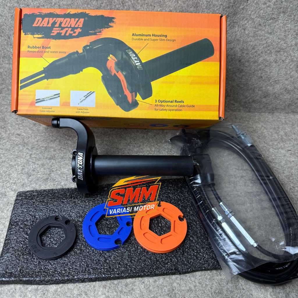Gas Spontan Daytona 100%Original  2 kabel 90 cm / 180 cm) MOTOR UNIVERSAL Matic metik Injeksi Vario 
