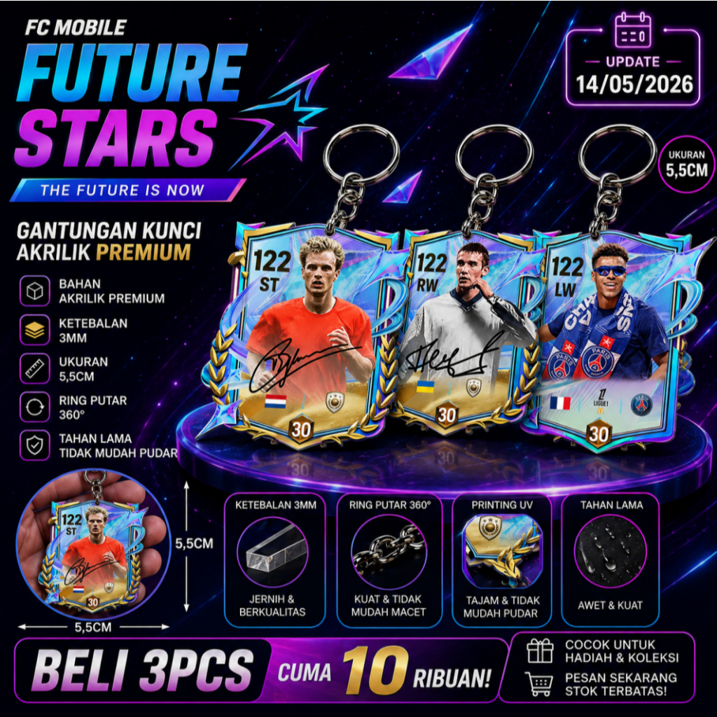 GANTUNGAN KUNCI FCMOBILE EVENT FUTURE STAR