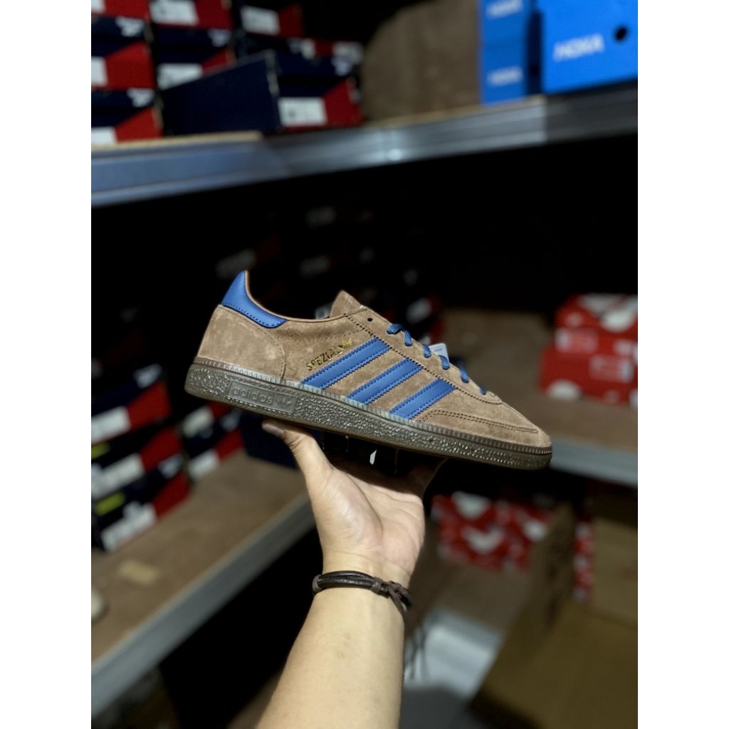 SEPATU SNEAKERS CASUAL ADIDAS HANDBALL SPEZIAL BROWN ORIGINAL 100% BNIB RESMI