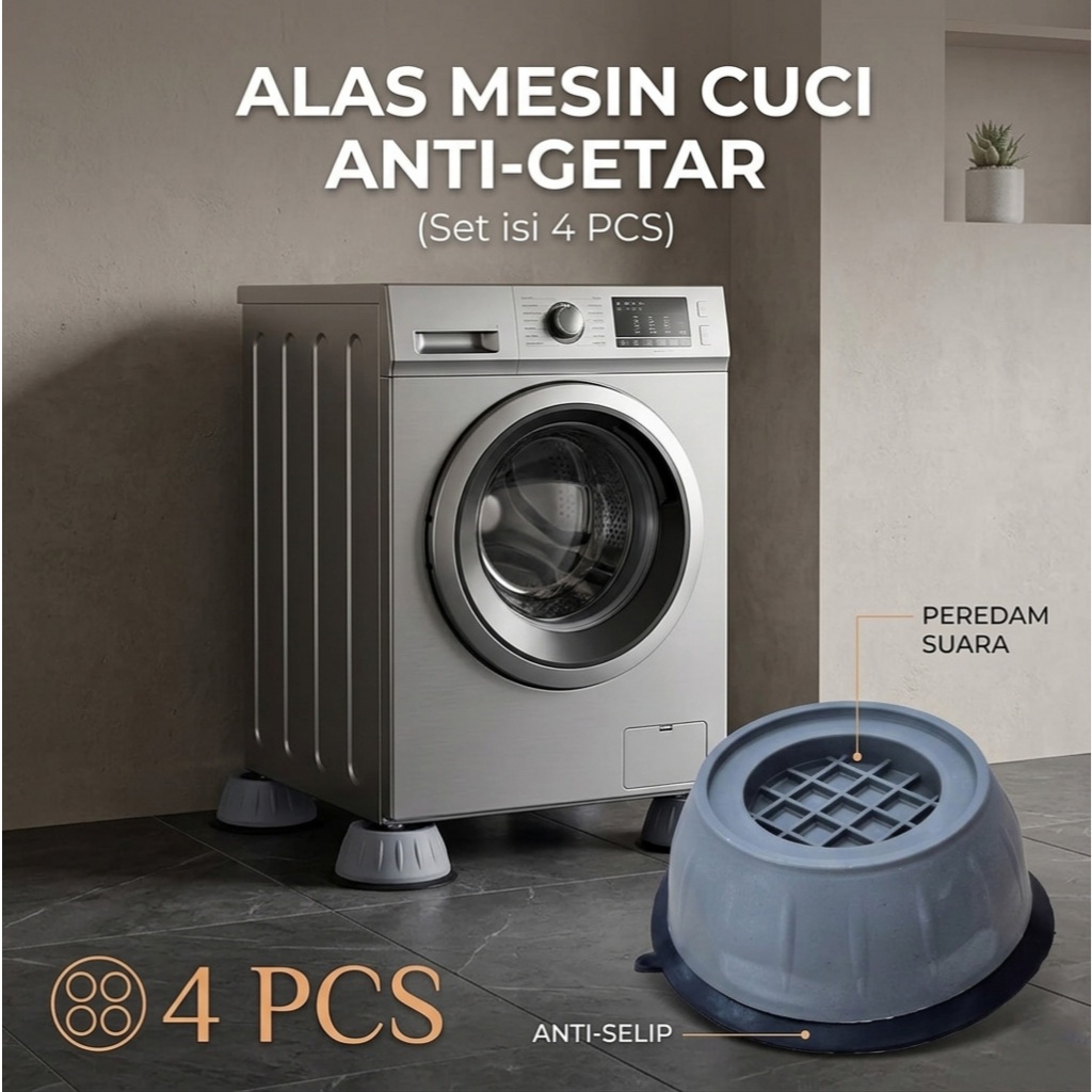 Alas Mesin Cuci Silicone Anti Vibration Shock Pads 4 PCS