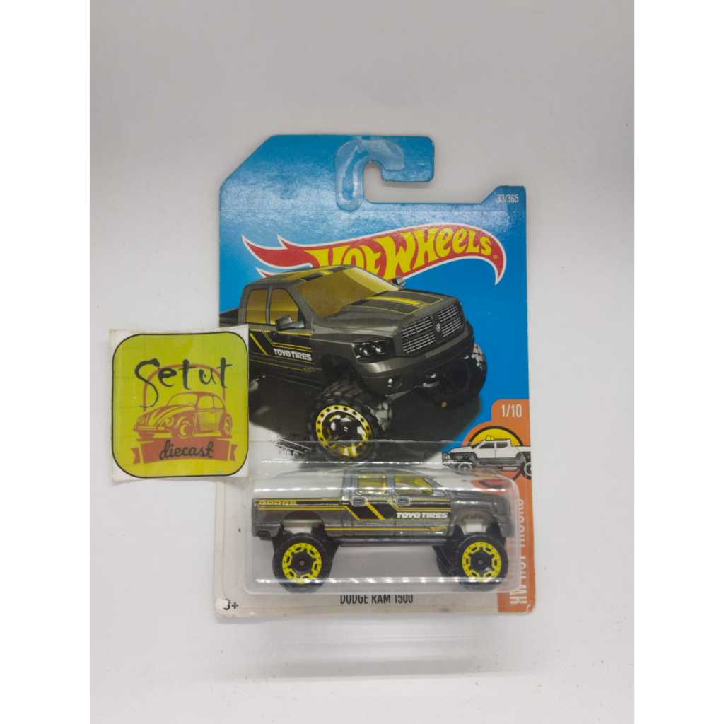 HOT WHEELS HOTWHEELS DODGE RAM 1500 HITAM BLACK