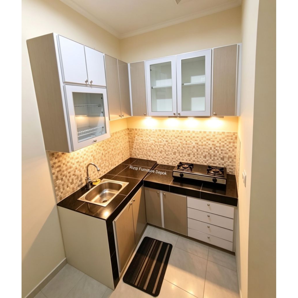 Kitchen Set Minimalis Finishing HPL Taco