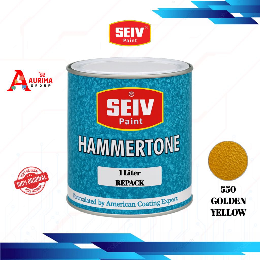 CAT SEIV HAMMERTONE GOLDEN YELLOW 550 REPACK - CAT BESI BERKUALITAS TAHAN PANAS ANTI KARAT