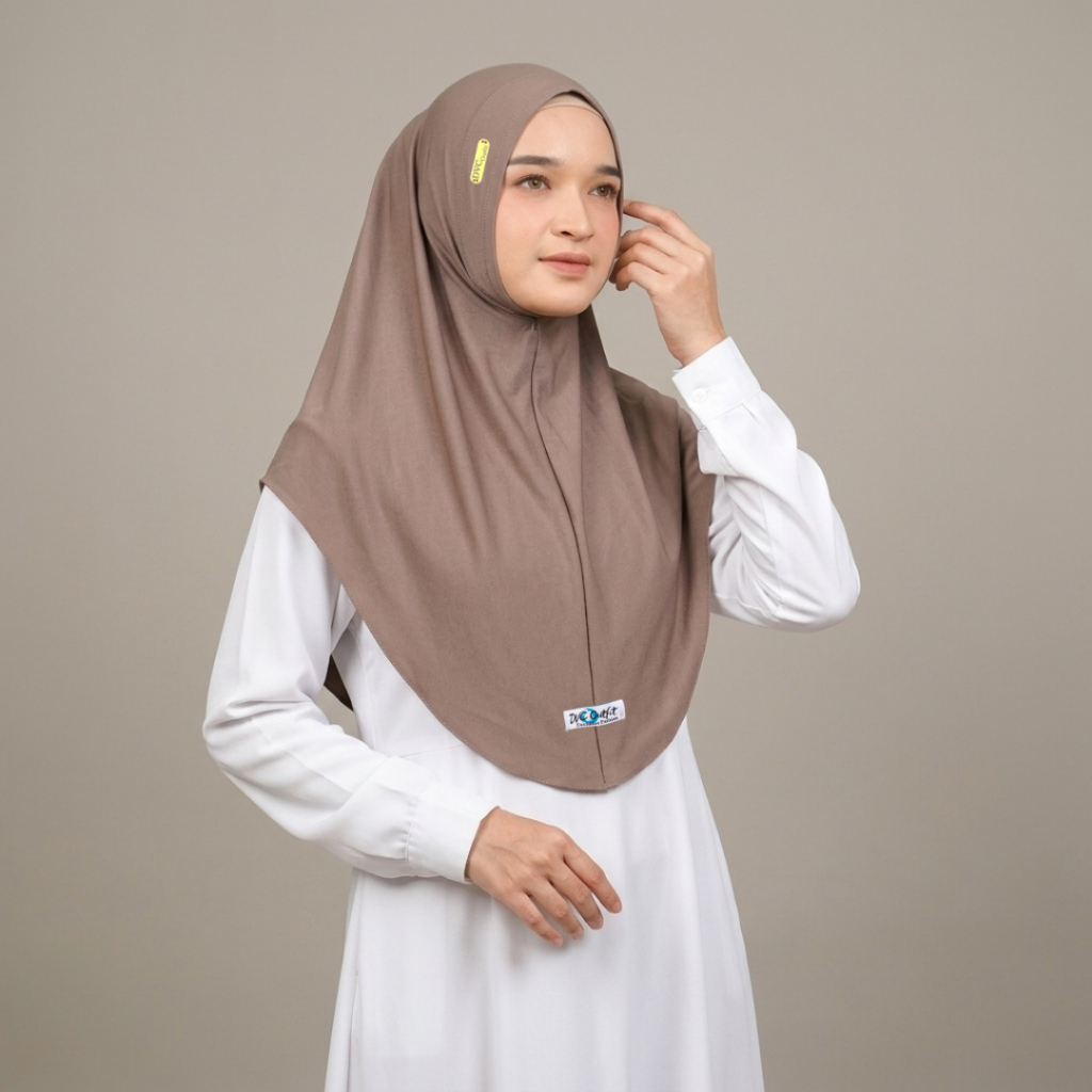 Jilbab Instan Bergo Arafah Akrilik Non Pet Hamidah Jersey / Kerudung Hijab Bergo Malay Premium