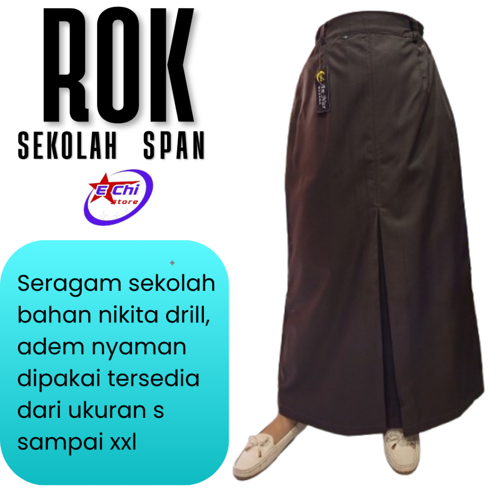 ROK MODEL PANJANG PRAMUKA ROK SMA SMP SPAN SEKOLAH