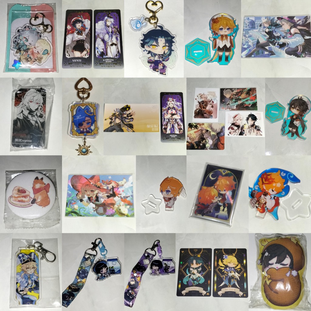 Genshin Preloved Fanmade Xiao Childe Lumine Diluc