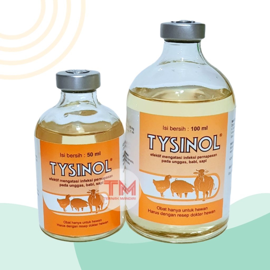 TYSINOL 100ml Medion Antibiotik Pernapasan hewan ternak