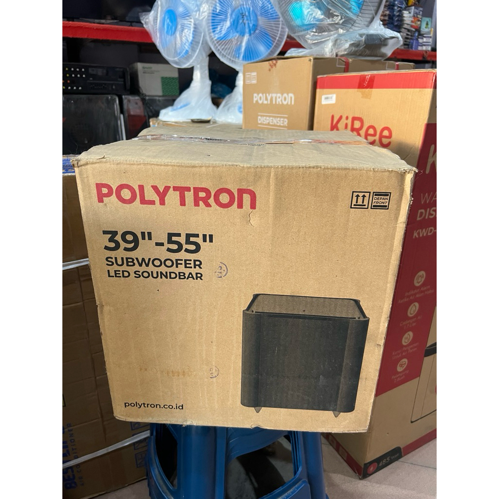 Subwoofer AKTIF POLYTRON Original cabutan dari Android TV LED 55"