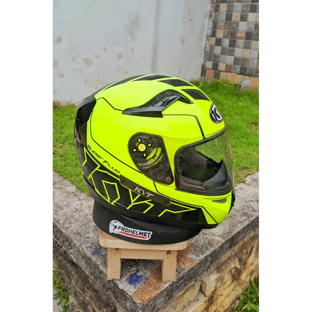 KYT K2 RIDER YELLOW FLUO ORIGINAL SECOND