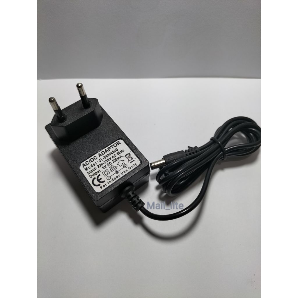 Adaptor 9V 200mA Jack DC | Charger Router, Set Top Box, Speaker Mini