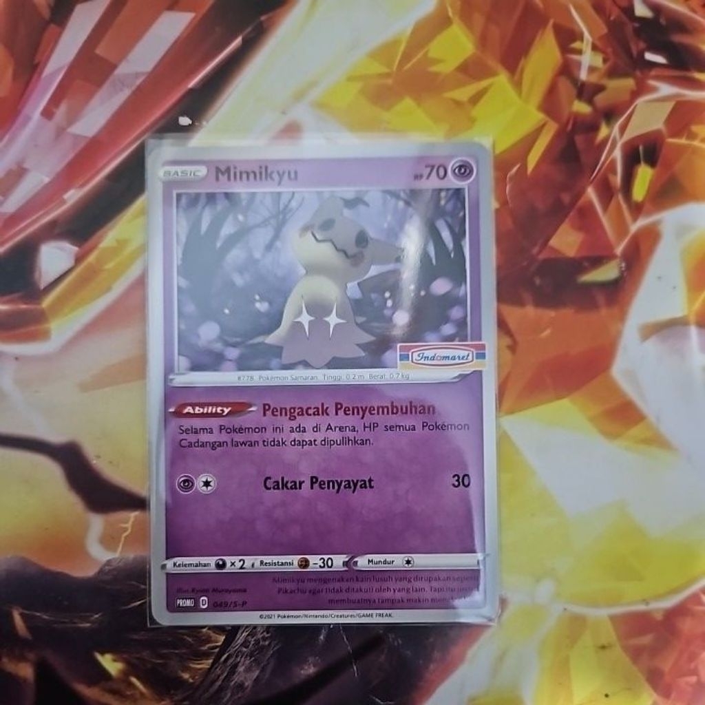 kartu pokemon tcg indonesia Mimikyu 049 /S-P promo indomaret