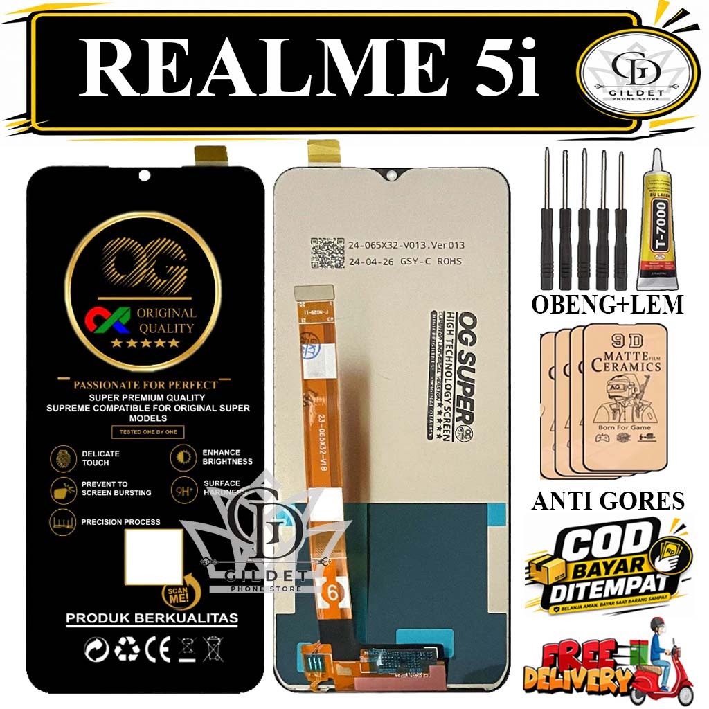 LCD REALME 5i Fullset Touchscreen OG Original Bisa Pilih Variasi