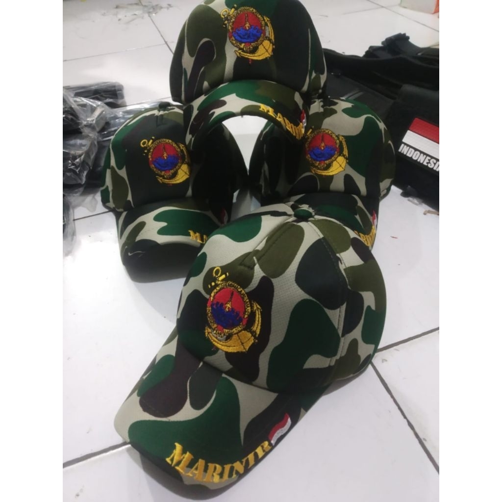 Topi Doreng kko logo jangkar marinir