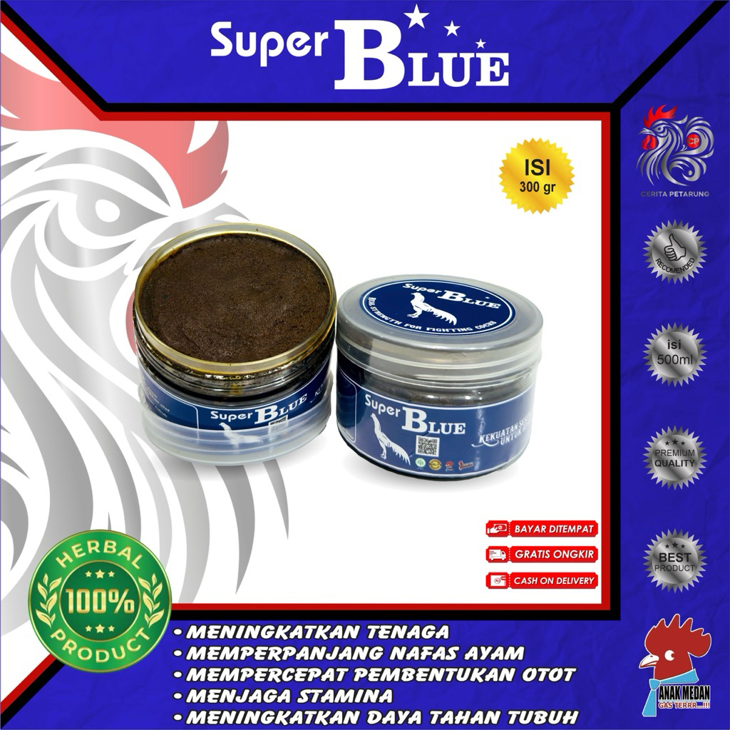 JAMU AYAM LAGA SUPER BLUE || (Jamu ayam laga 300ml)