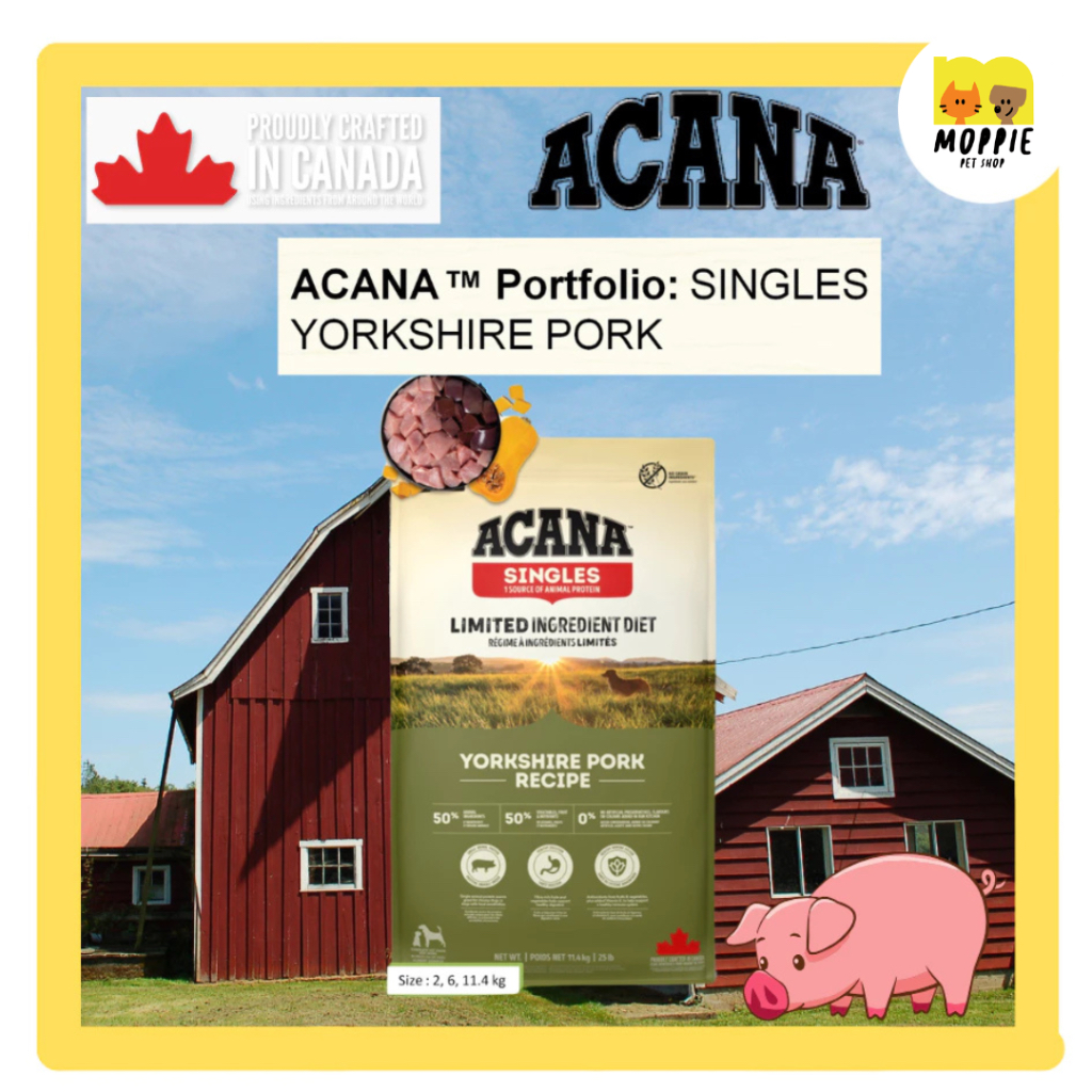 ACANA DOG YORKSHIRE PORK SINGLE PROTEIN 2kg