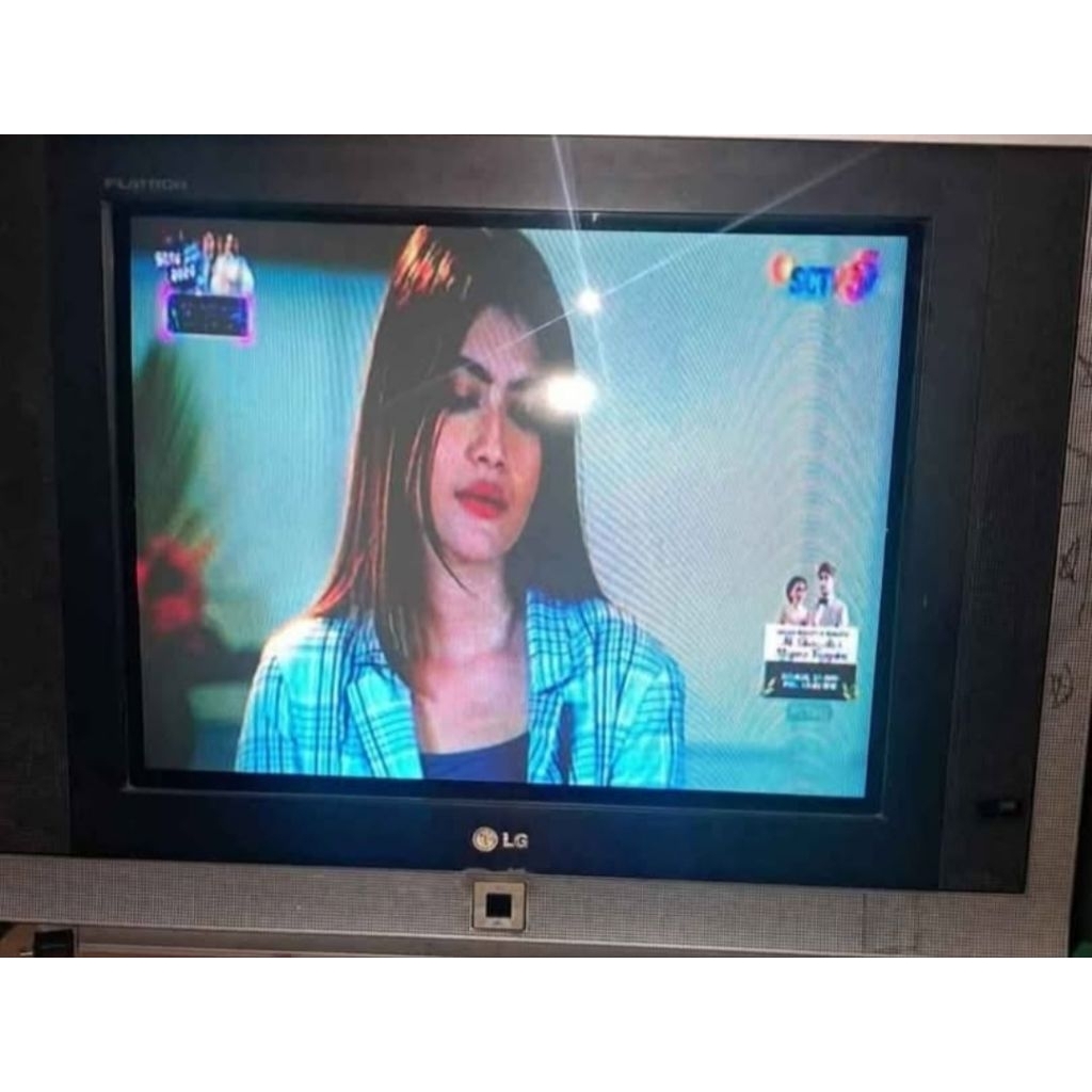 tv tabung LG 21 in hidup no remot