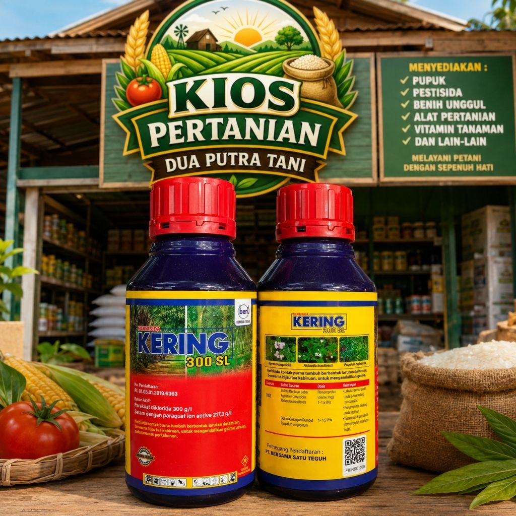 Herbisida Kontak KERING paraquat Diklorida 300 SL 1 liter