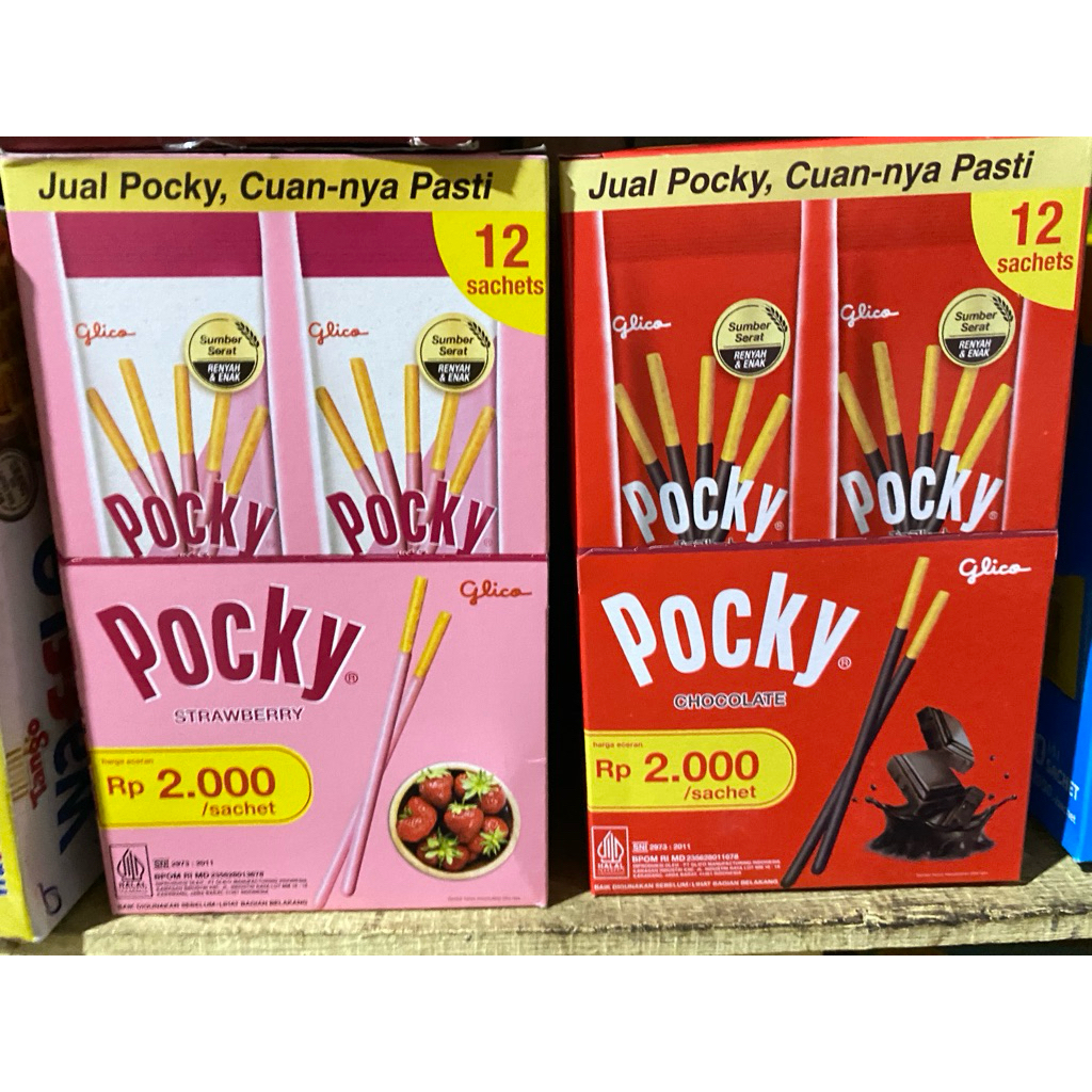 12 Sachet Biskuit Pocky Glico