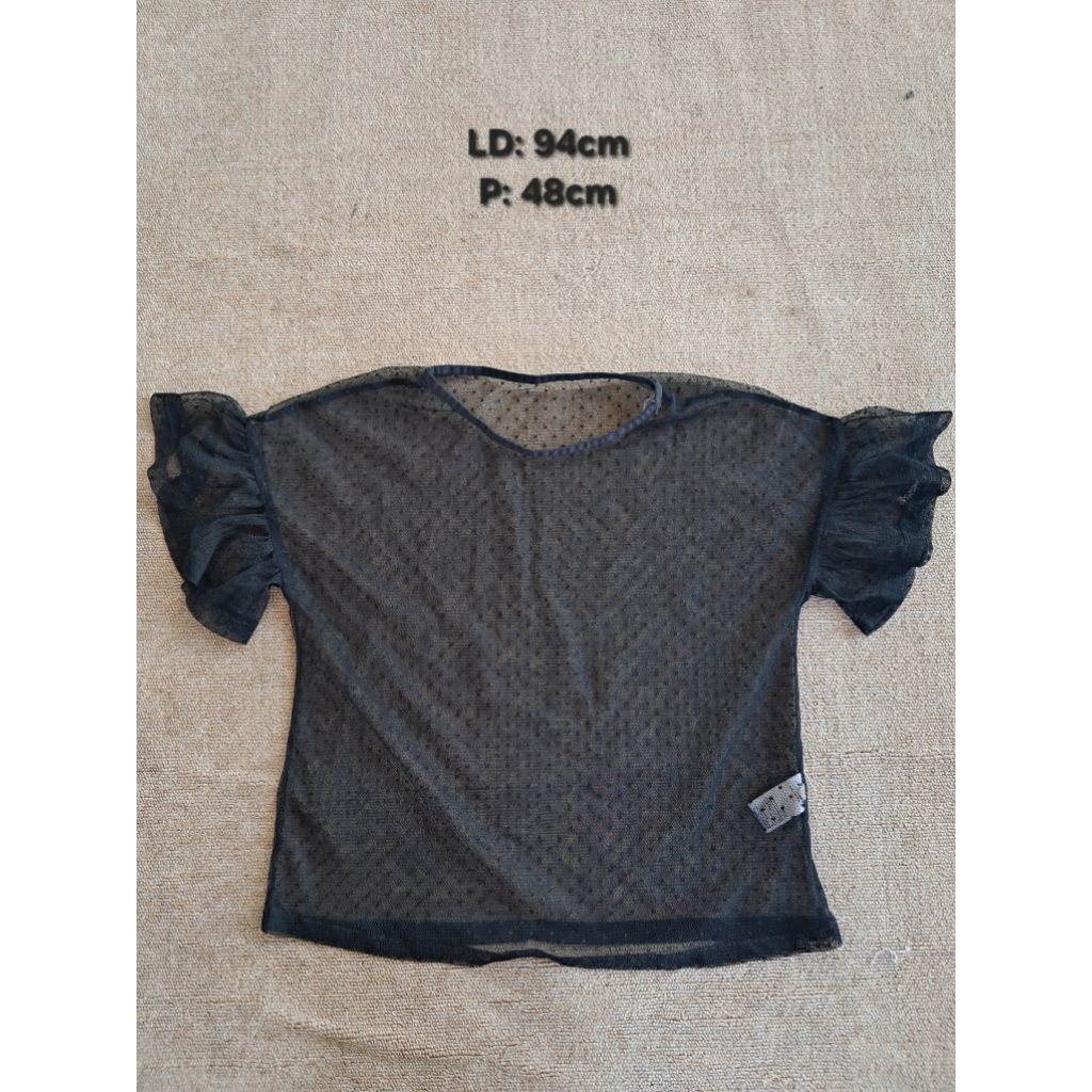 Sale Outer GU Uniqlo Warna Hitam