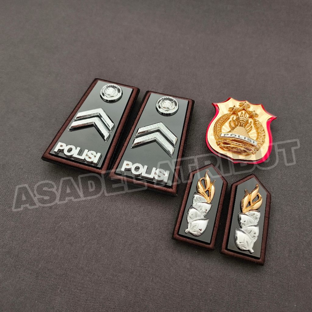 SET KOMPLIT PANGKAT BRIPTU PDH LIS BORDIR / PANGKAT BRIPTU PDH POLRI / PANGKAT BRIPTU PDH LIS BORDIR