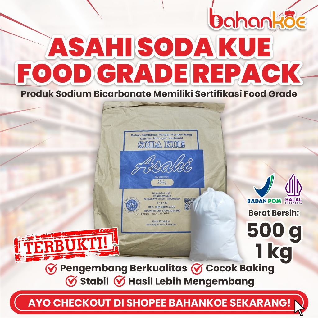 ASAHI SODA KUE 25 KG (ONS) REPACK
