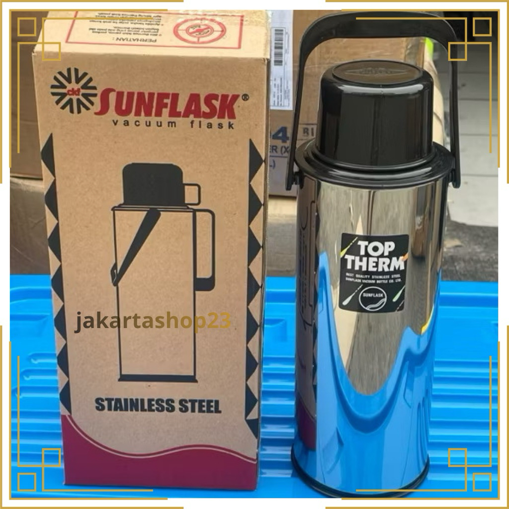 TERMOS AIR PANAS STAINLESS STEEL SUNFLASK CKF 2511 TABUNG KACA