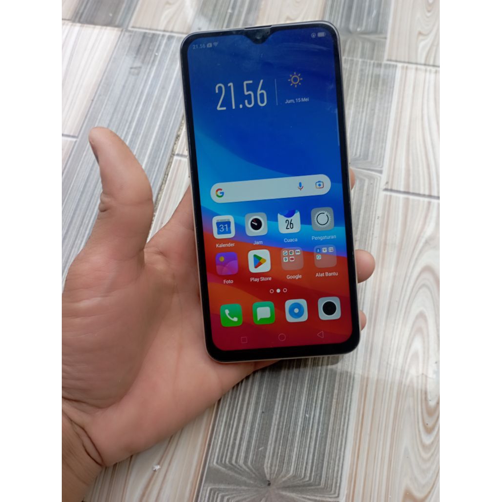hp oppo a5s rbs ram 6/128 bekas normal layak pakai