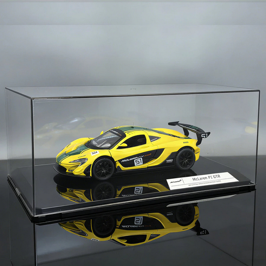 Official Diecast McLaren P1 GTR 1:24 RW Brand Miniatur Mobil Koleksi Pajangan Dengan Akrilik Box Dan