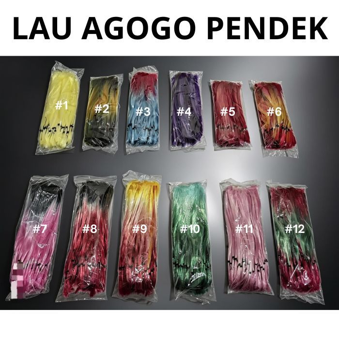 LAU AMBON / LAU AGOGO PENDEK 16cm UMPAN SENAR MANCING WARNA WARNI UMPAN IKAN