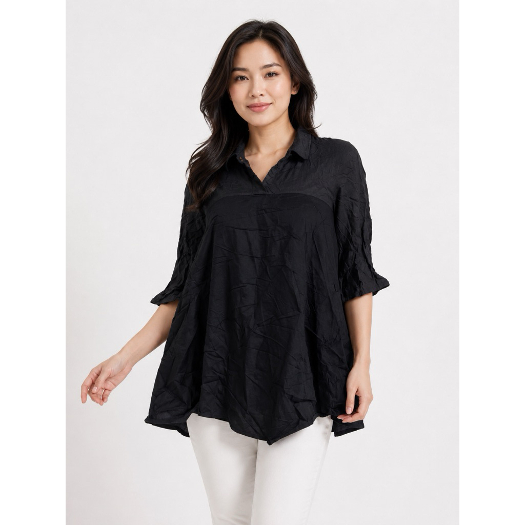 COS Flare Black Top NEW