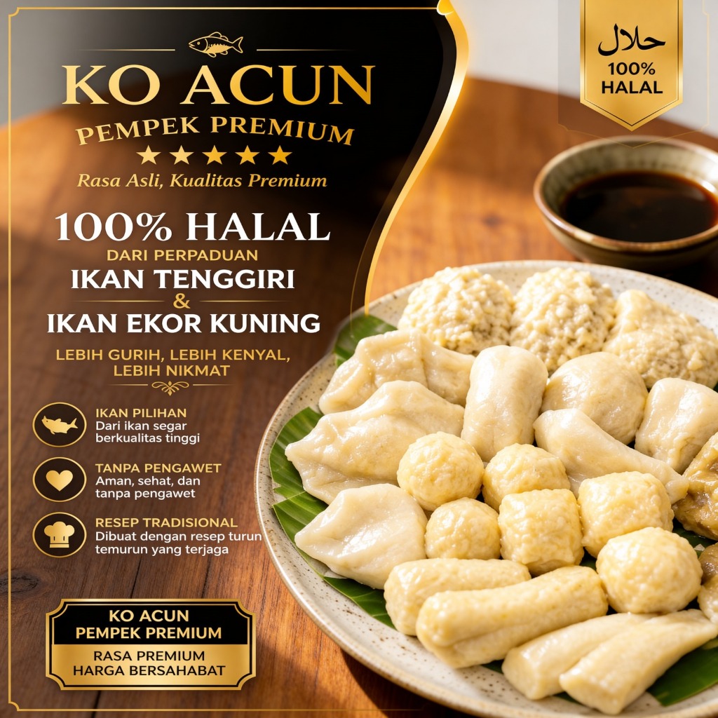 Pempek Palembang - Pempek ikan tenggiri dan ekor kuning