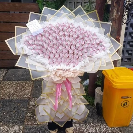 Buket uang 100 200 lembar