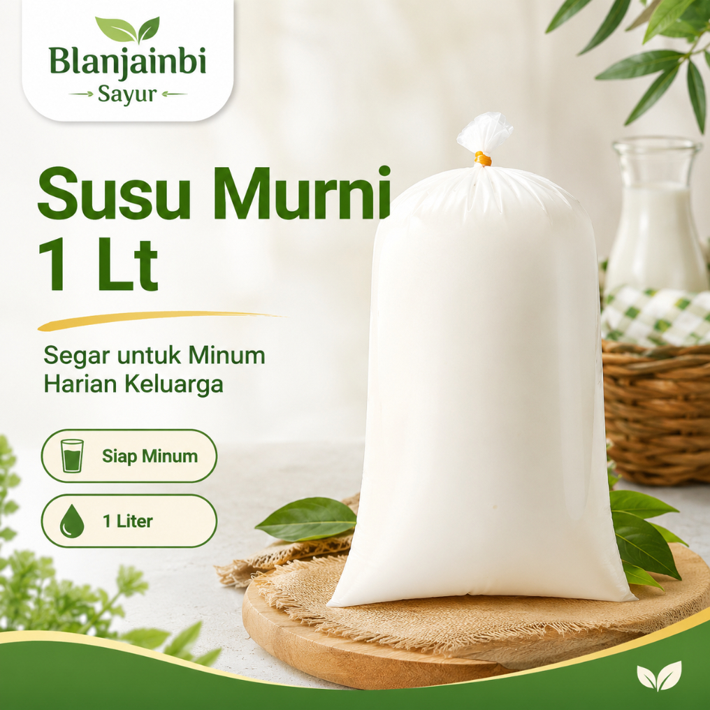 Susu Sapi Murni KPBSU Lembang 1 Liter Fresh Tanpa Pengawet