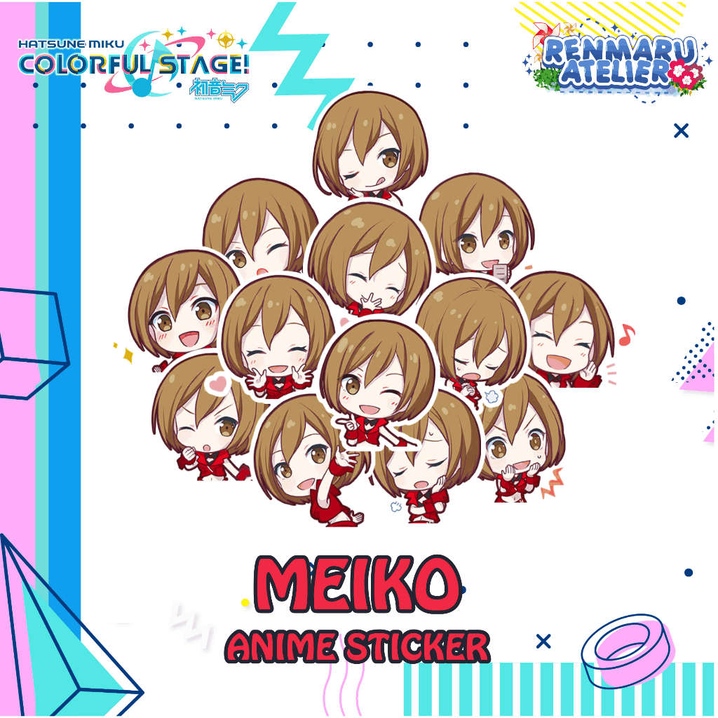 Stiker Anime Game Project Sekai MEIKO | Stiker Laptop HP