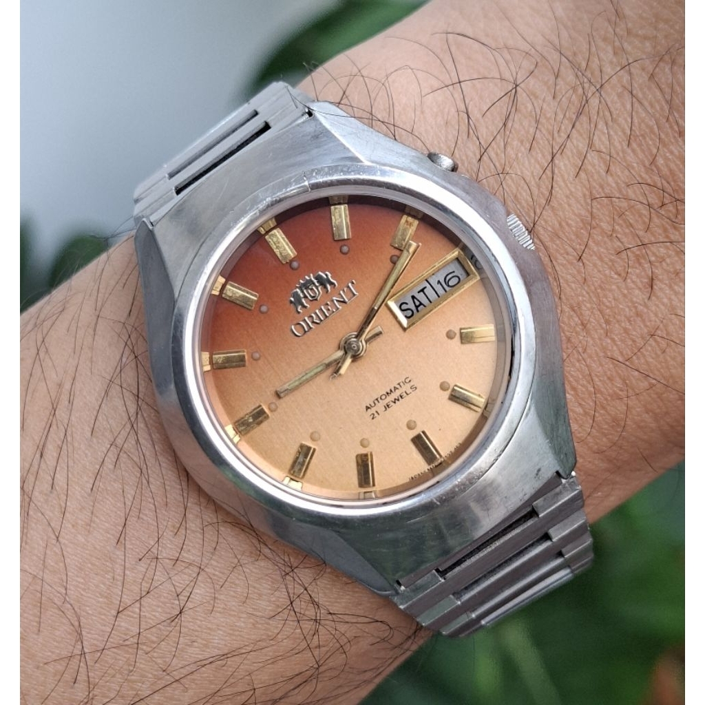 orient automatic sunset dial