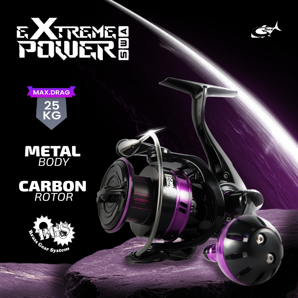 Reel G-TECH EXTREME POWER SWA 4000 5000 HG PG XG | BGS Power Handle Saltwater | Pasiran Pantai Laut 