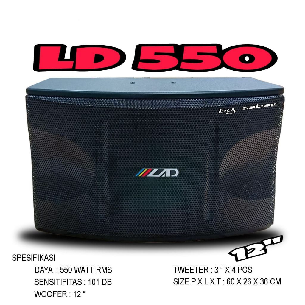 Speaker Pasif 12 inch LAD LD-550 Original Speaker Gantung 12" LAD LD550 Speaker Pasif Gantung 12 inc